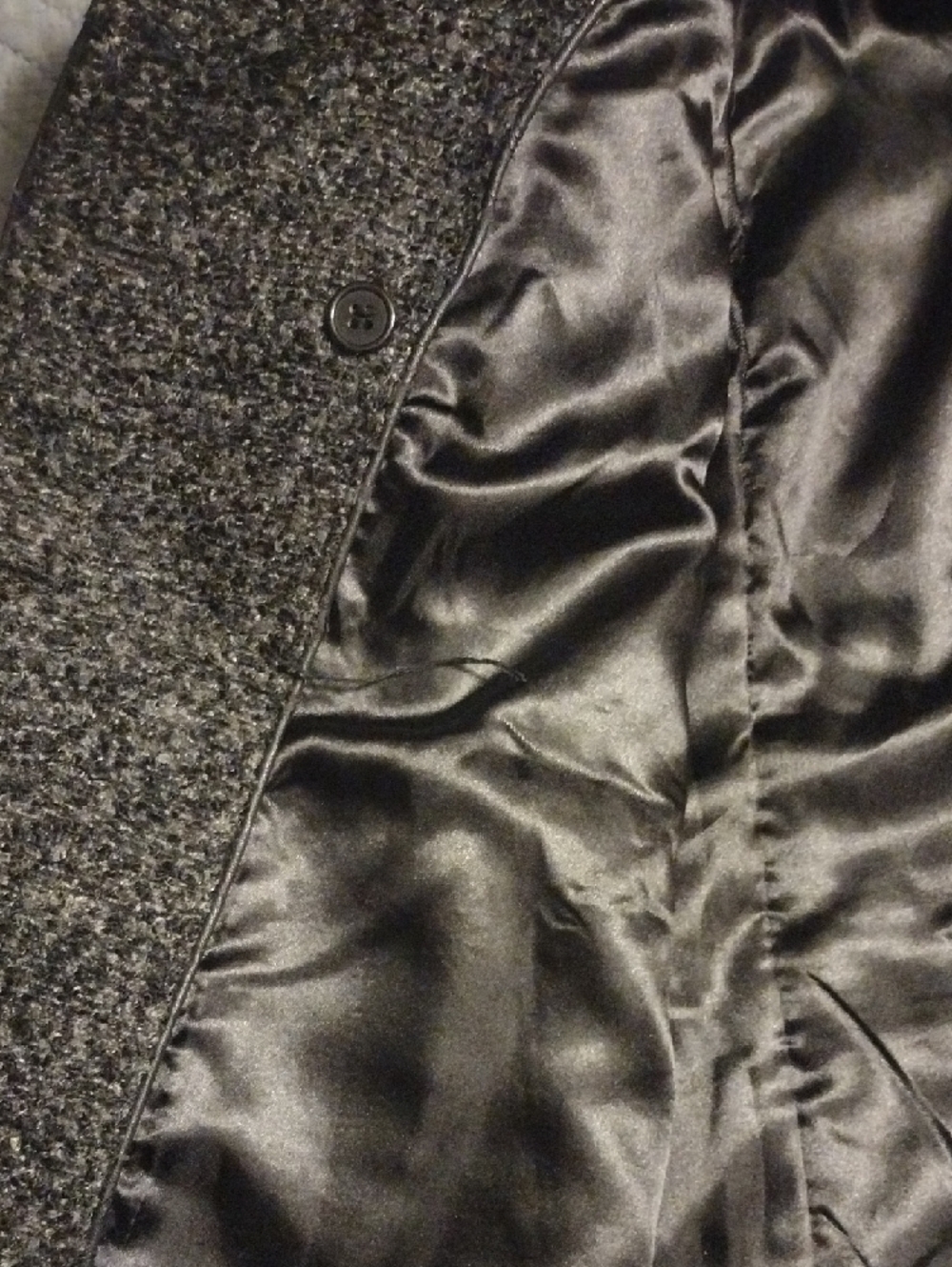 Steve Madden Gray Tweed Double-Breasted Peacoat - Picture 11 of 14